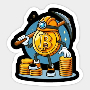 BITCOIN MINER MINING MY BITNESS Sticker